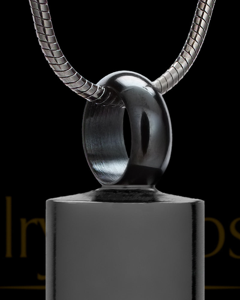 Urn Jewelry Black Plated Shotgun Shell Keepsake