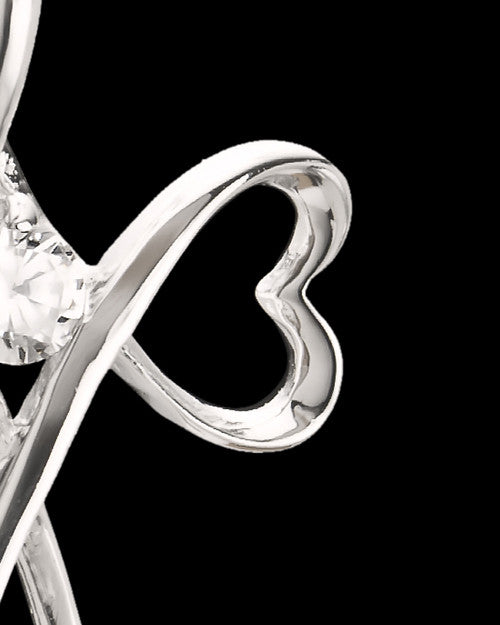 14K White Gold Forever in My Heart Keepsake Jewelry