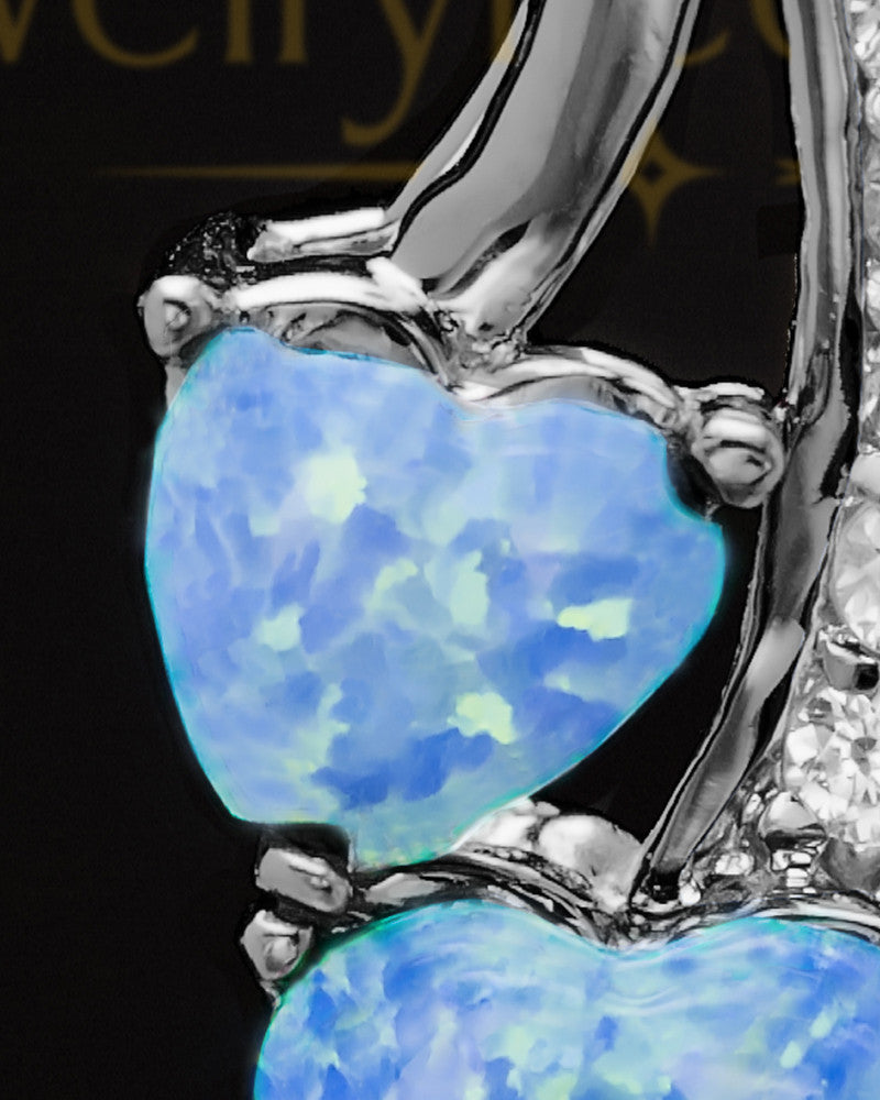 Black Plated with Blue Treasures of the Heart Keepsake Jewelry