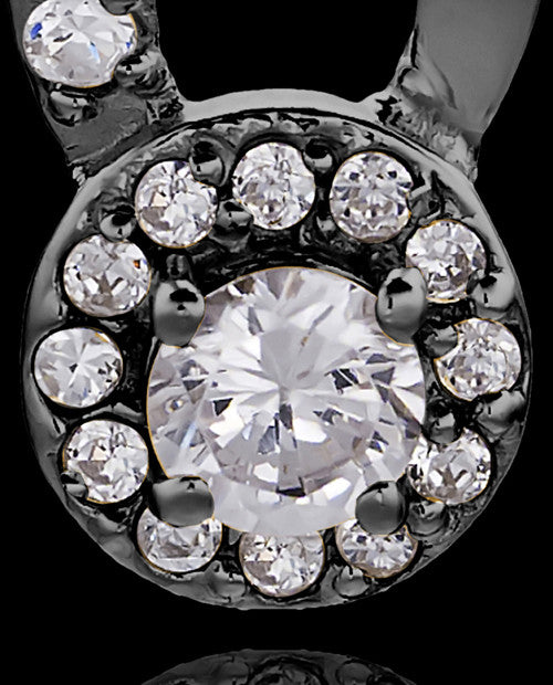Black Plated Always Cremation Urn Pendant