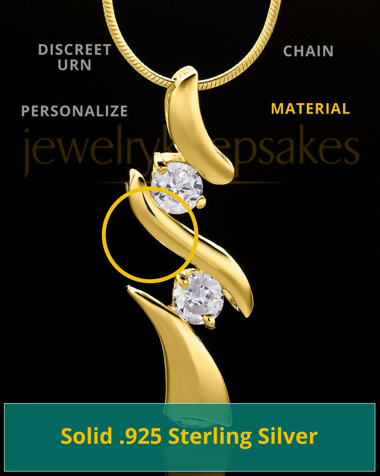 Gold Plated Endless Love Keepsake Jewelry
