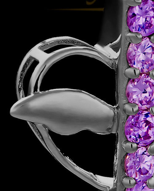 Black Plated Purple Free Spirit Keepsake Jewelry