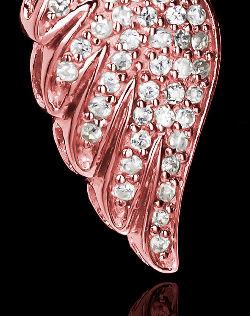 Rose Gold Soaring Spirit Cremation Urn Pendant