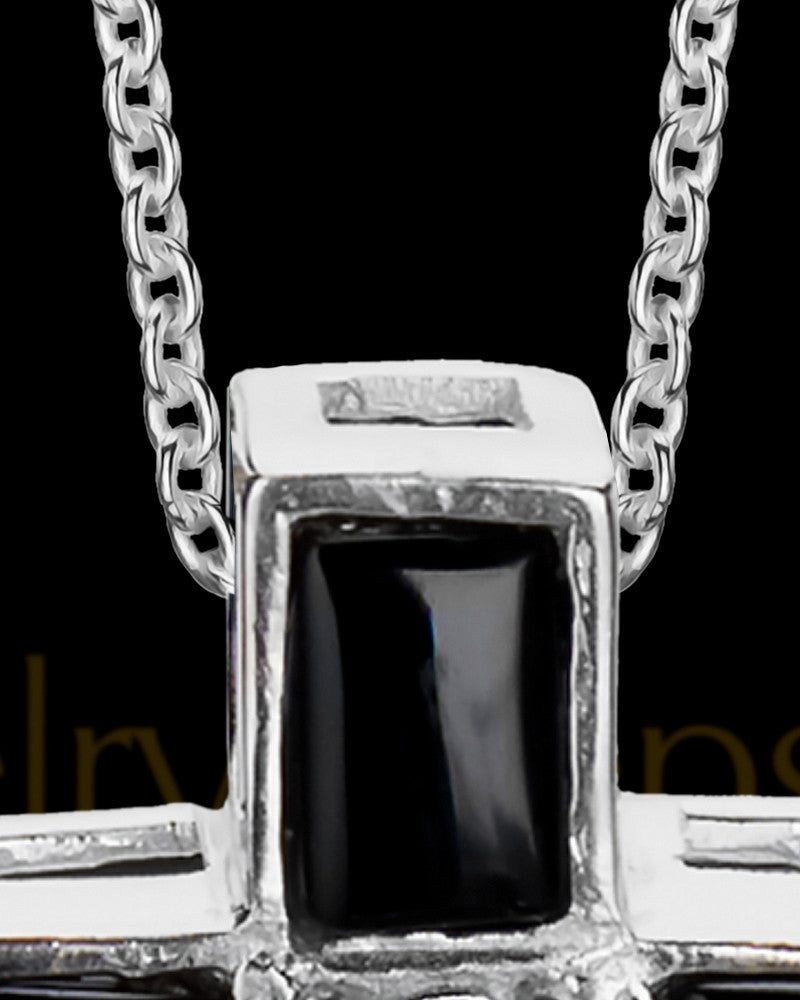 Men's Cross of Worship Sterling Urn Pendant