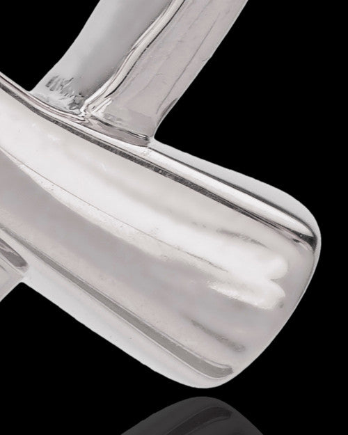 14K White Gold Ribboned Heart Remembrance Urn Pendant