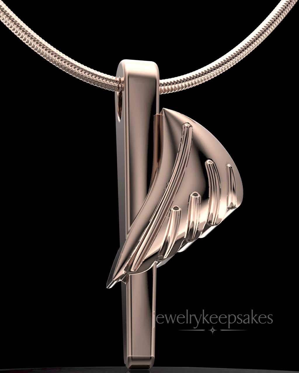 Rose Gold Grace Permanently Sealed Waterproof Cremation Pendant