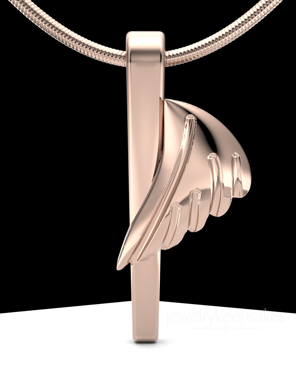 Rose Gold Grace Permanently Sealed Waterproof Cremation Pendant