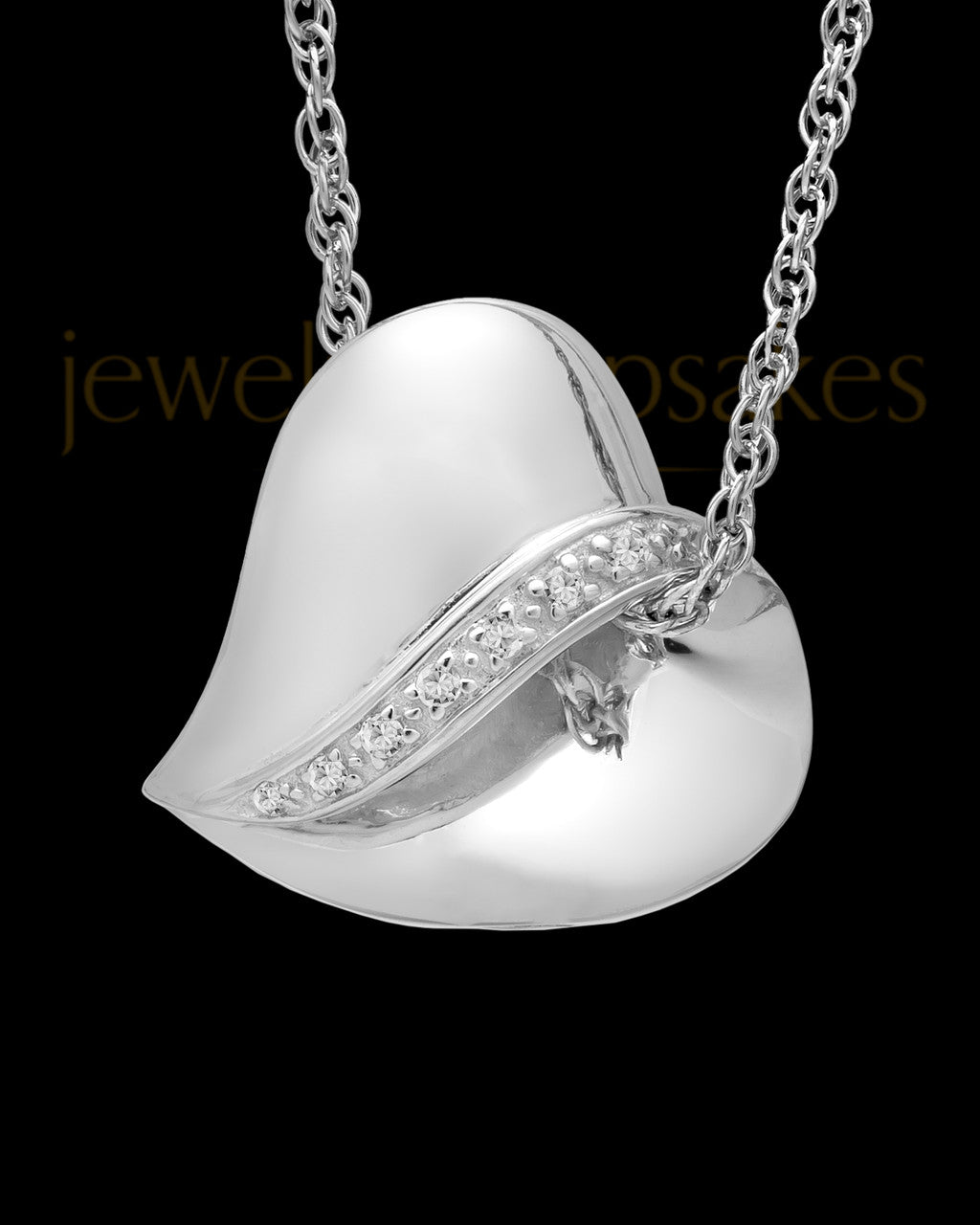 Sterling Silver Abiding Heart Keepsake