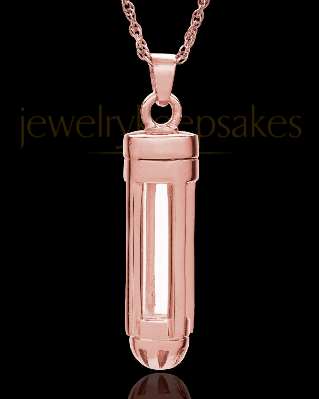 14k Rose Gold Captivating Cylinder Keepsake