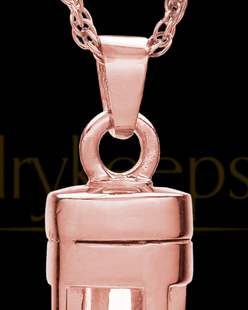 14k Rose Gold Captivating Cylinder Keepsake
