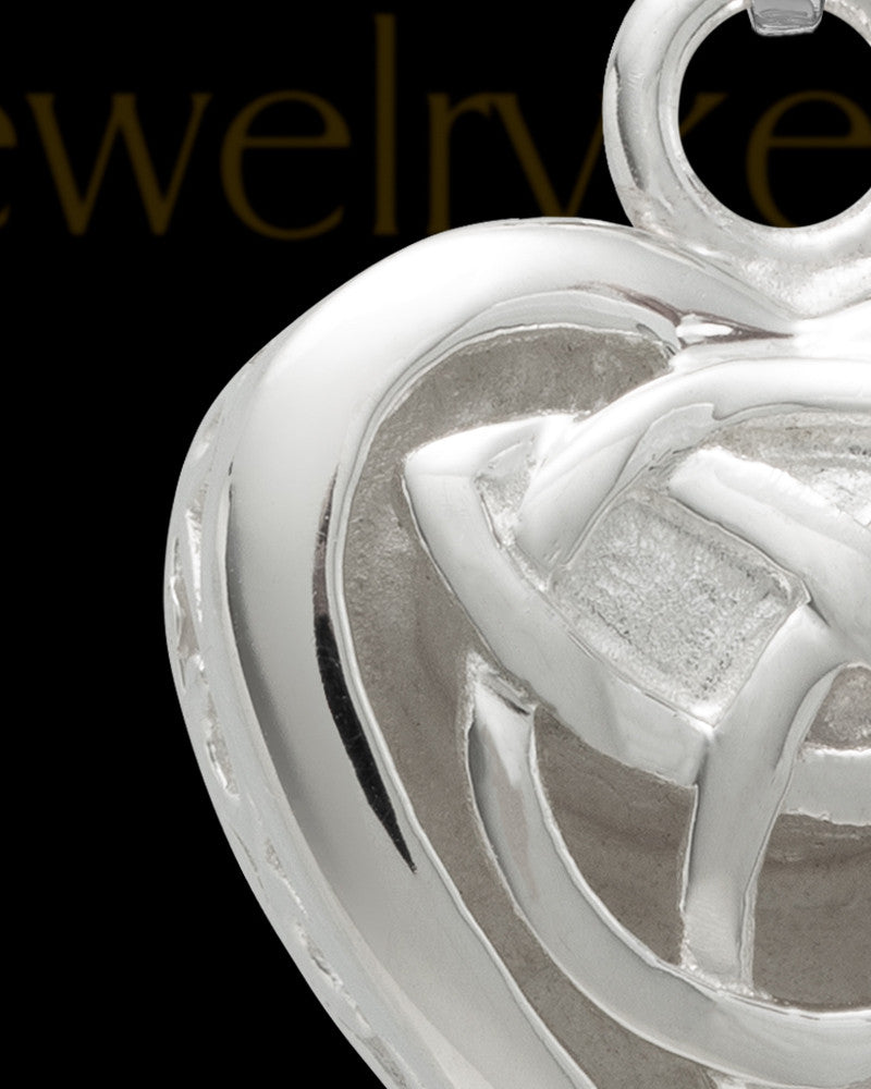 Sterling Silver Warm and Tender Heart Cremation Pendant
