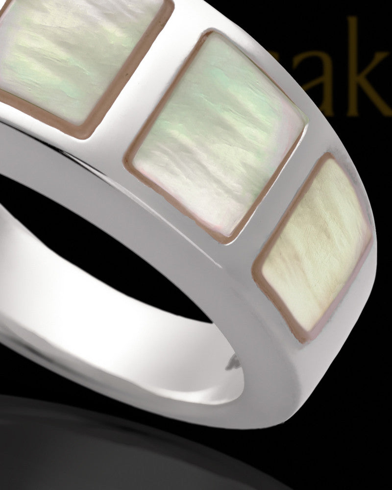 Ladies Calming Sterling Silver Ring For Ashes