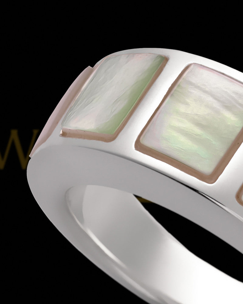 Men's Calming Sterling Silver Ring For Ashes
