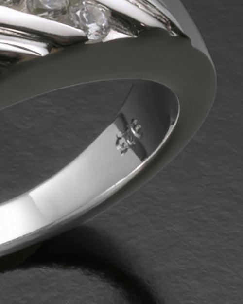 Ladies White Gold Tender Cremation Ring