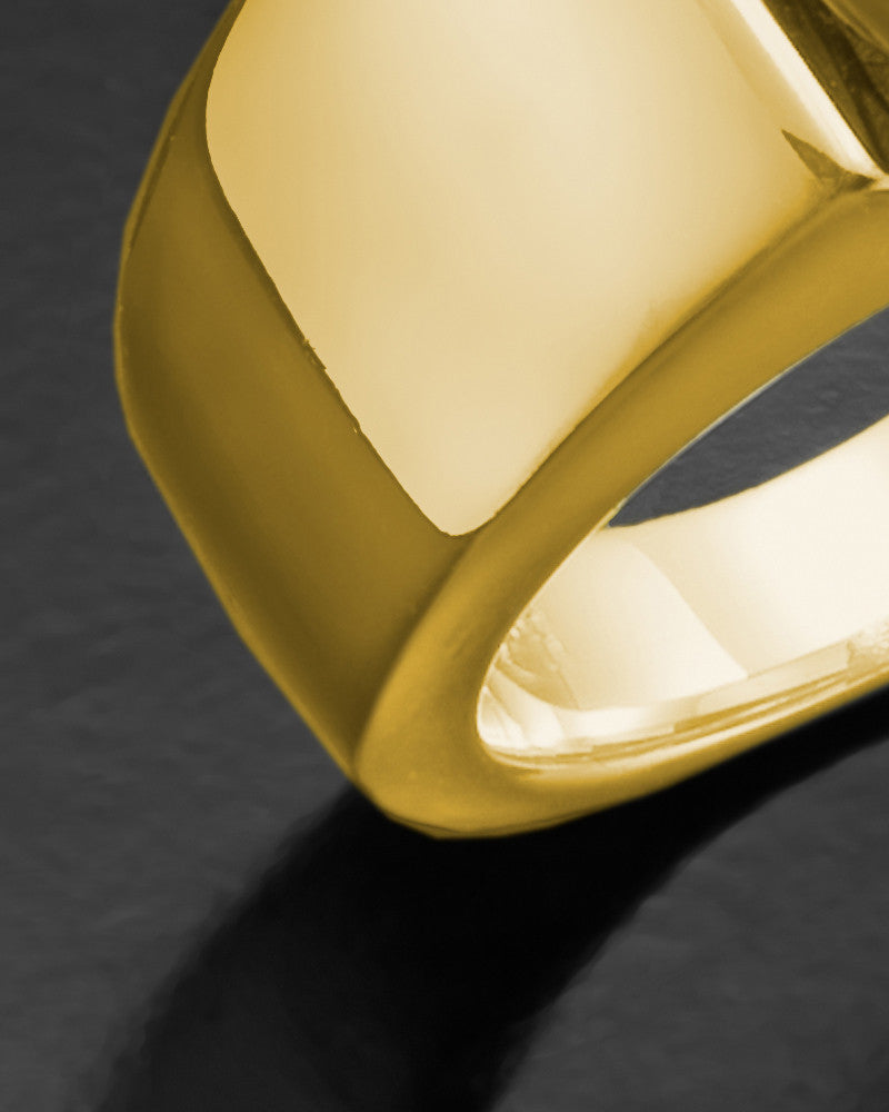 Men's 14k Gold Devout Ring for Ashes