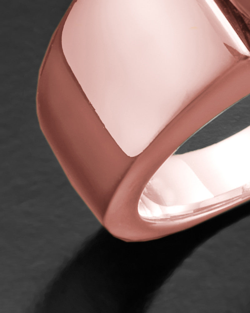 Ladies 14k Rose Gold Devout Ring For Ashes
