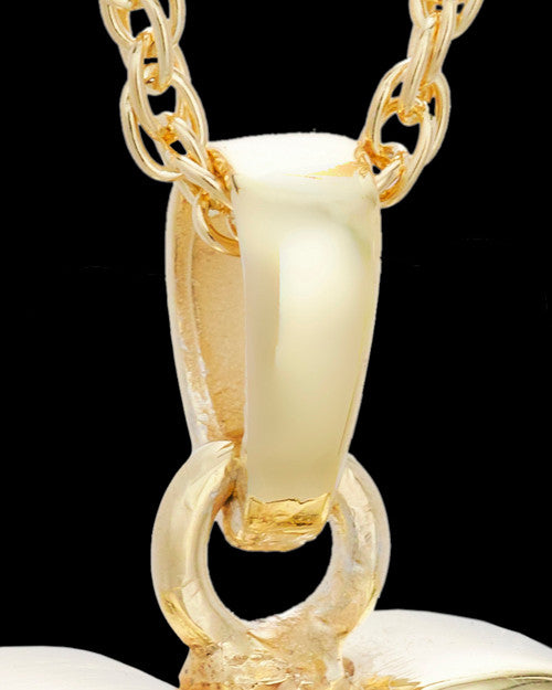 14K Gold Blushing Heart Urn Keepsake