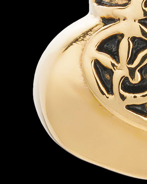 14K Gold Intricate Heart Urn Pendant