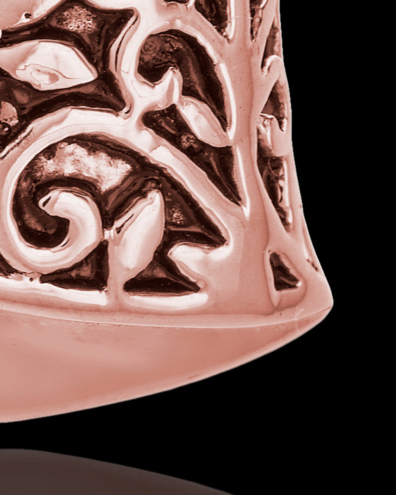 14K Rose Gold Intricate Heart Urn Pendant
