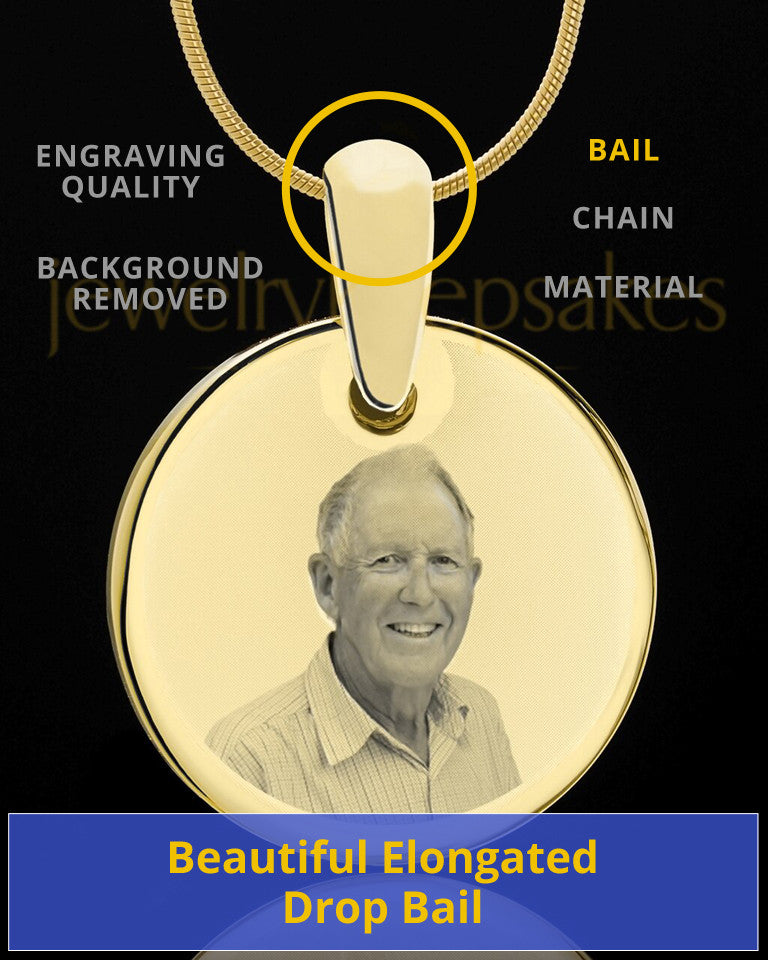 Photo Round Gold Plated