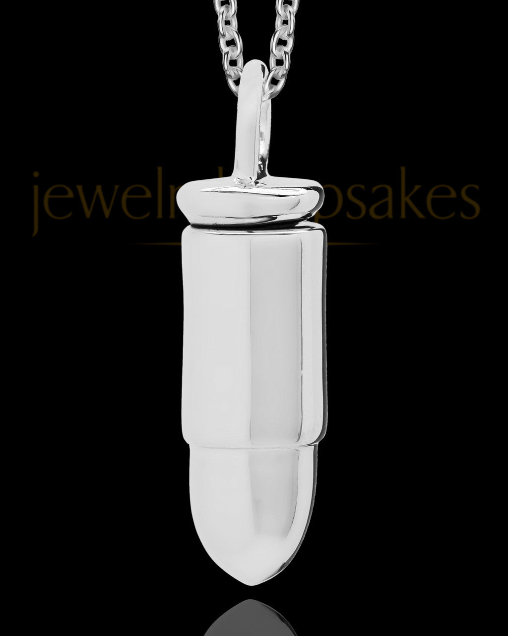 Men's Sterling Silver Cremation Bullet Jewelry Urn