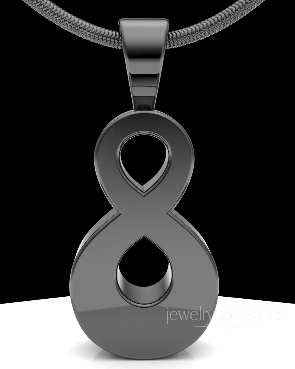 Black Plated Perpetual Love Permanently Sealed Waterproof Jewelry