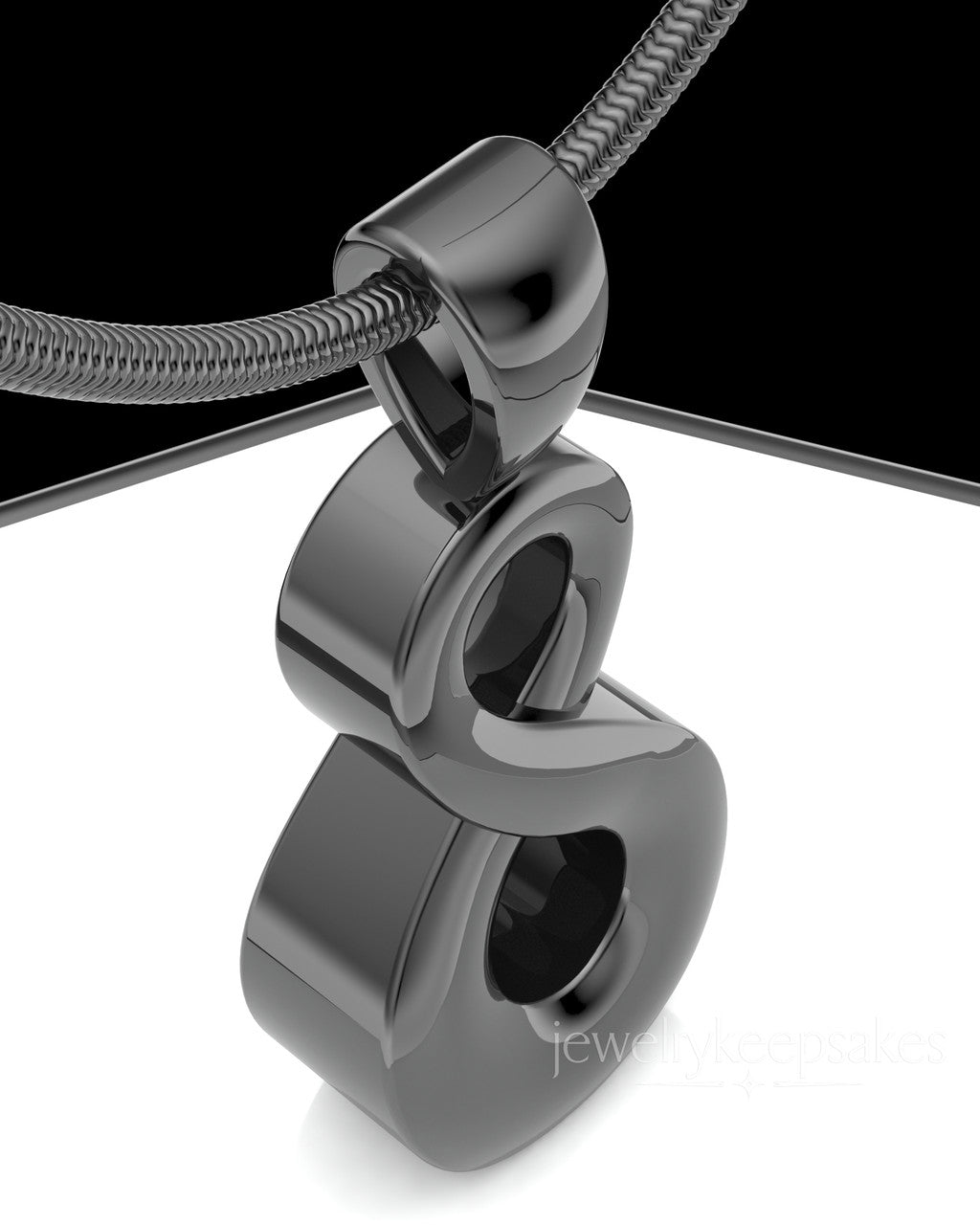 Black Plated Perpetual Love Permanently Sealed Waterproof Jewelry