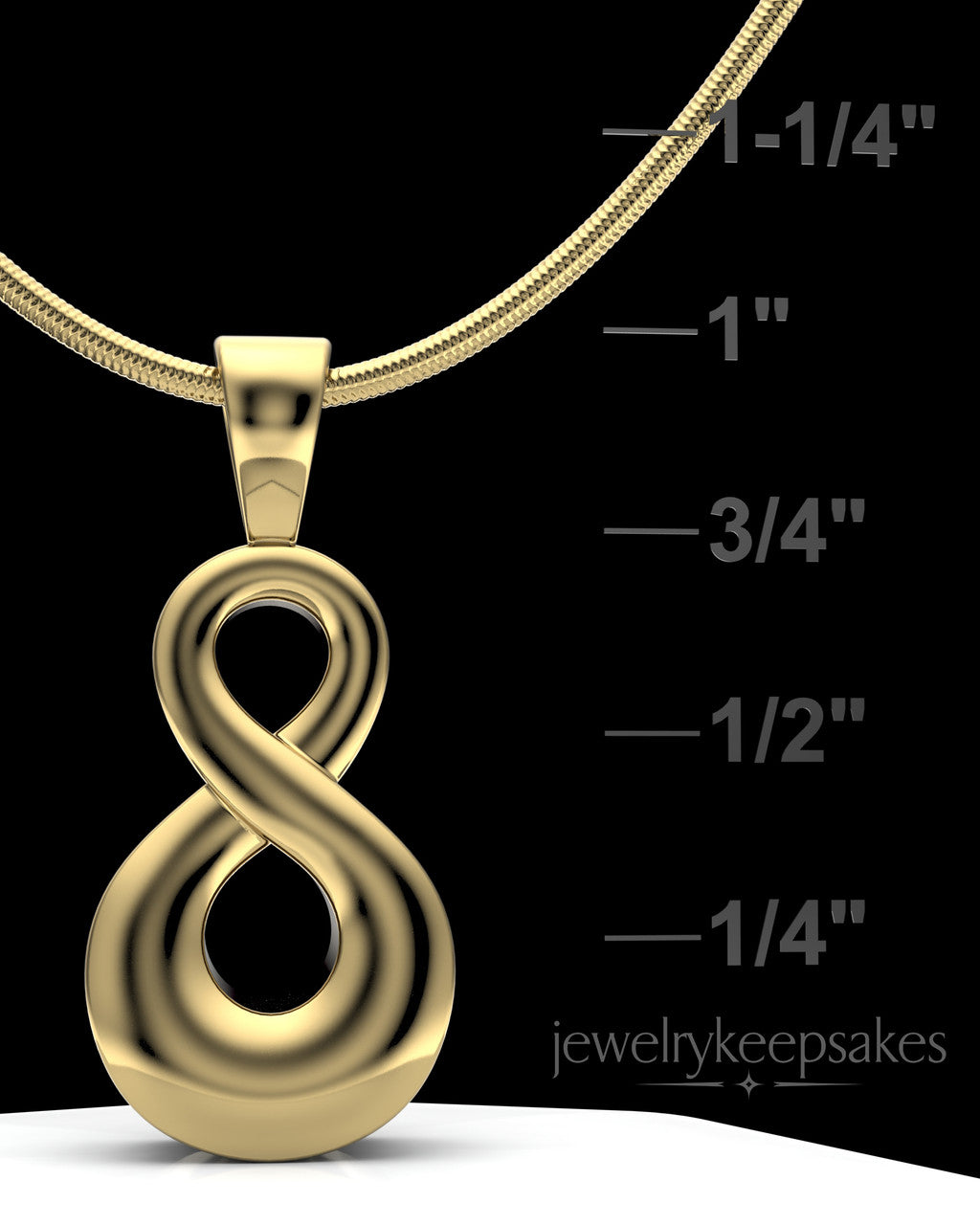 Gold Plated Perpetual Love Permanently Sealed Waterproof Jewelry