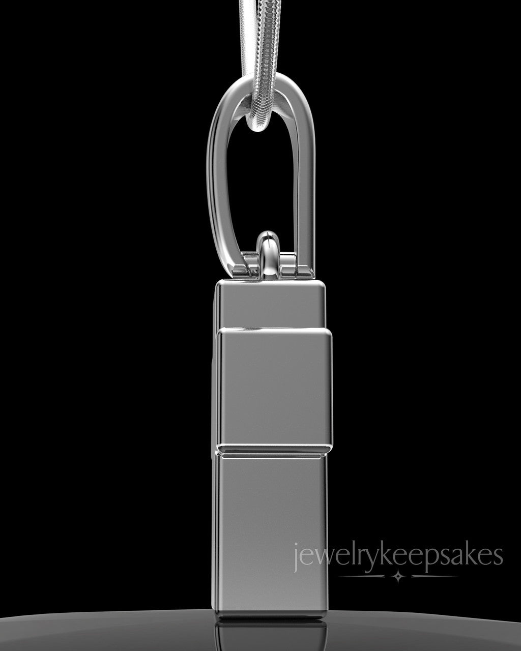 Solid 14K White Gold Blessed Permanently Sealed Waterproof Cross