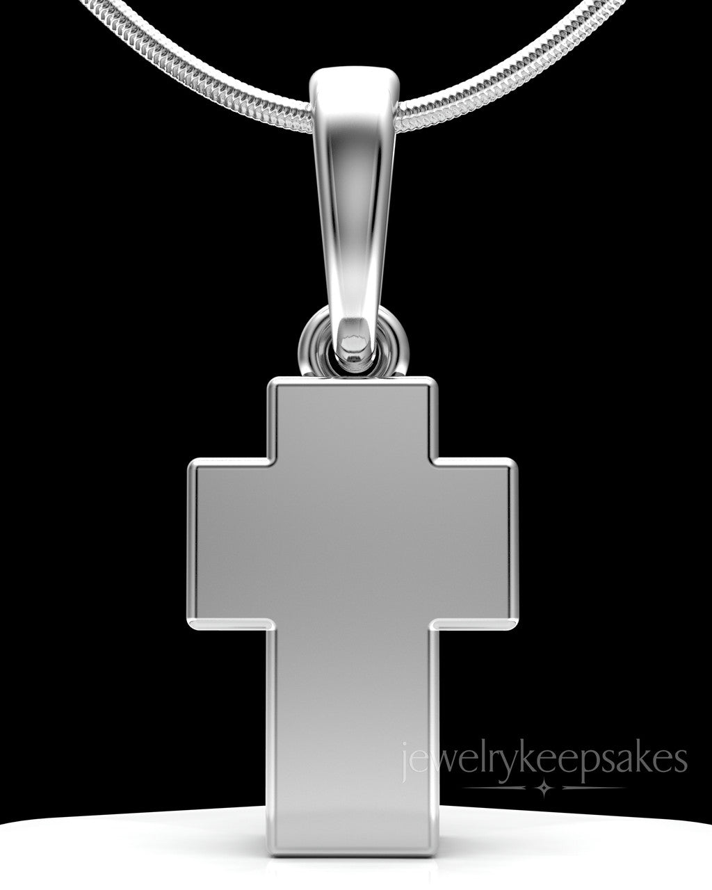 Sterling Silver Blessed Permanently Sealed Waterproof Cross
