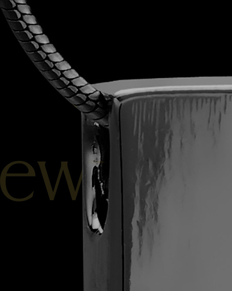 Black Plated Natural Rectangle Permanently Sealed Waterproof Rectangle