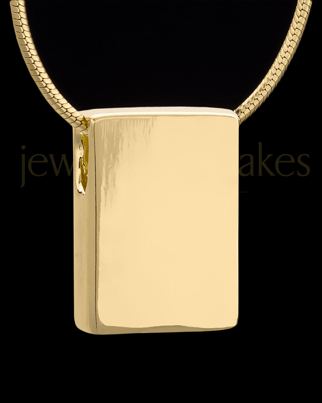Gold Plated Natural Rectangle Permanently Sealed Waterproof Jewelry