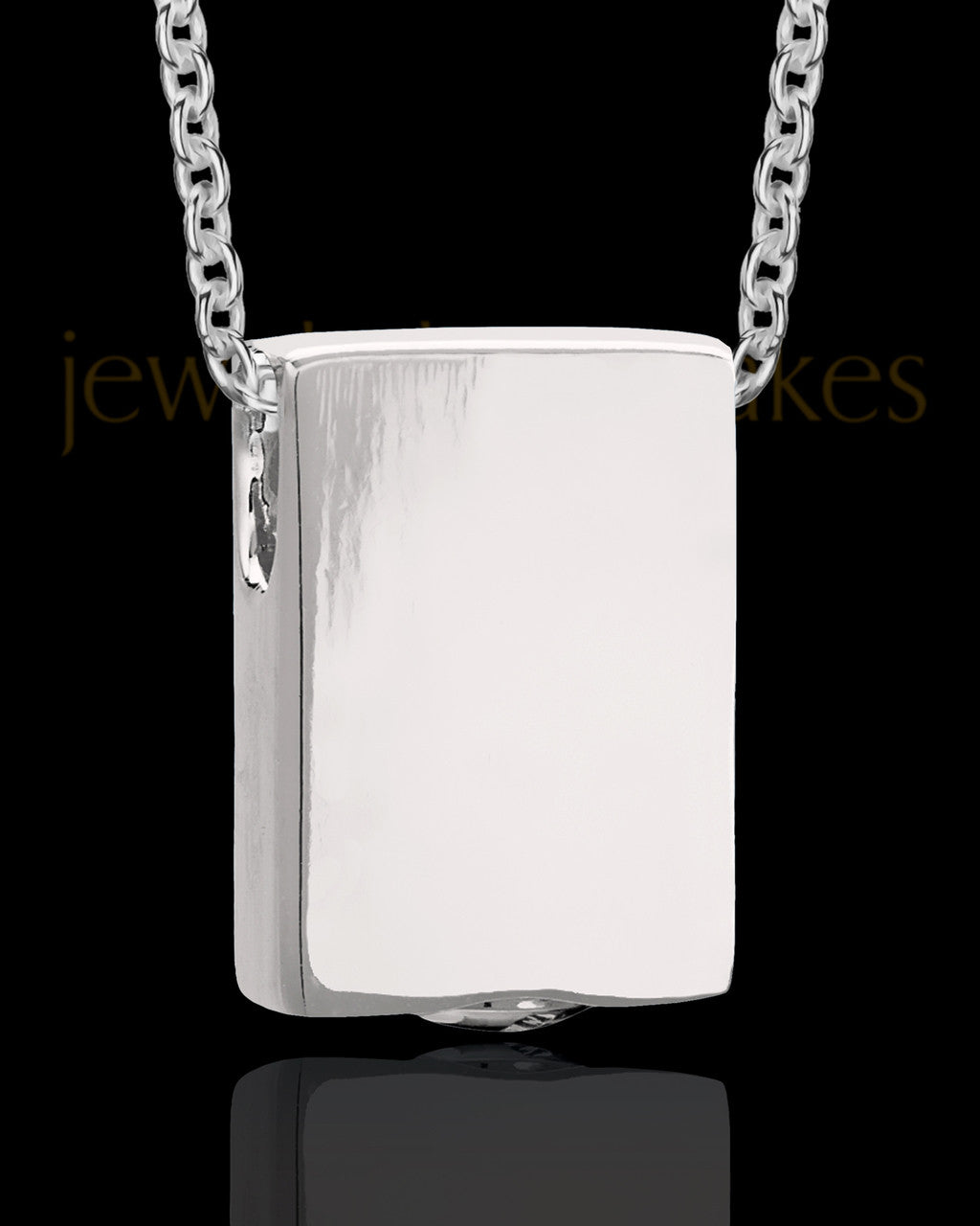 Sterling Men's Natural Rectangle Cremation Jewelry
