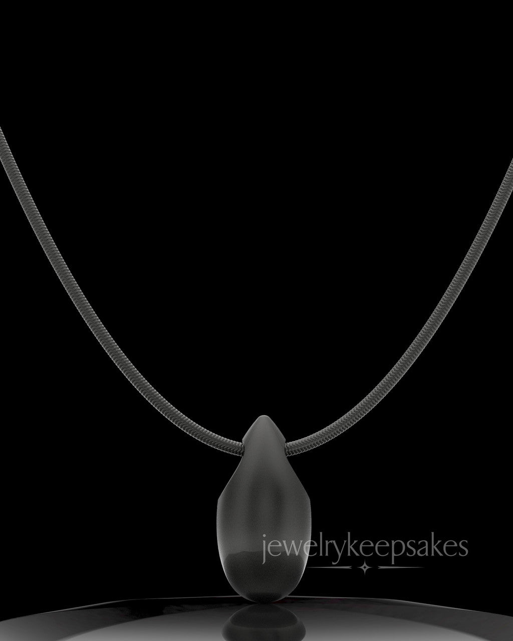 Black Plated Natural Tear Permanently Sealed Waterproof Jewelry