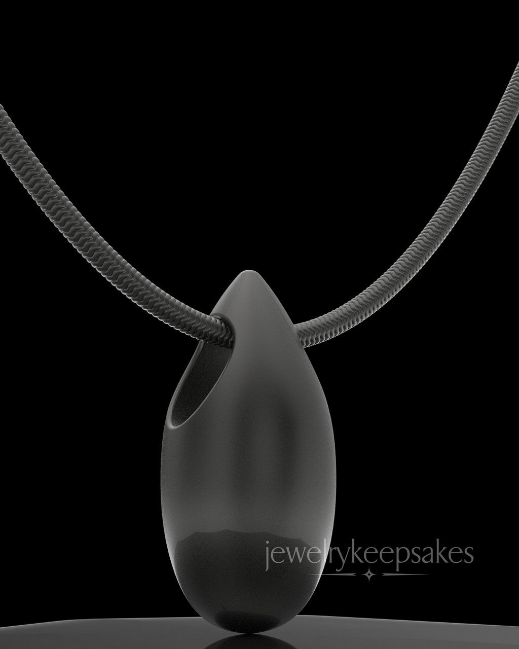 Black Plated Natural Tear Permanently Sealed Waterproof Jewelry