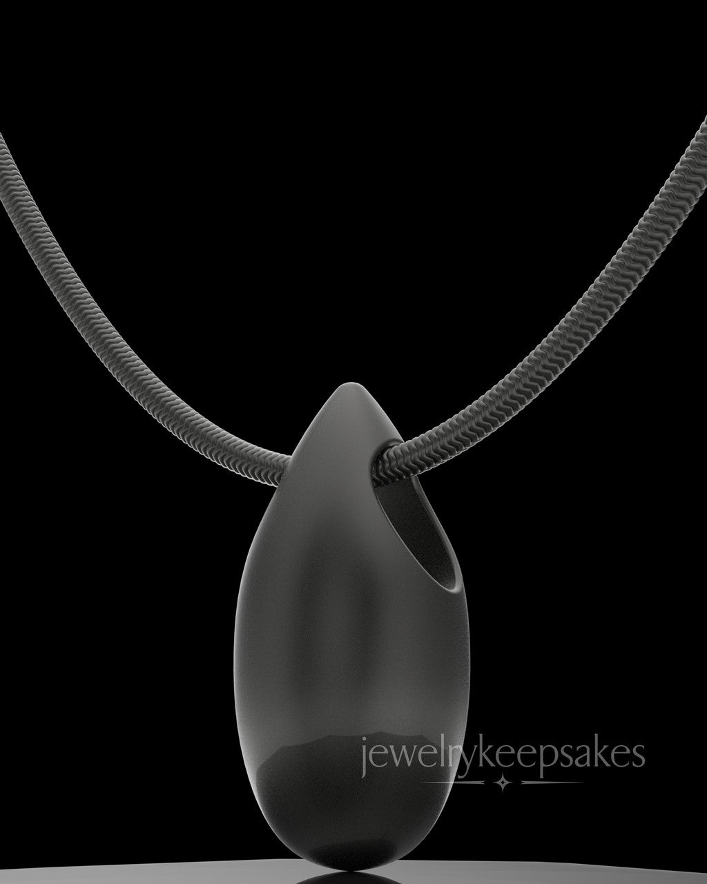 Black Plated Natural Tear Permanently Sealed Waterproof Jewelry