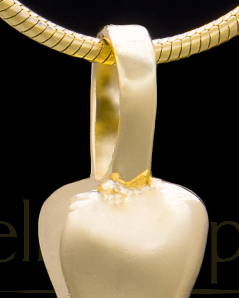 Gold Plated Over Sterling Best Pal Bone Permanently Sealed Waterproof Jewelry