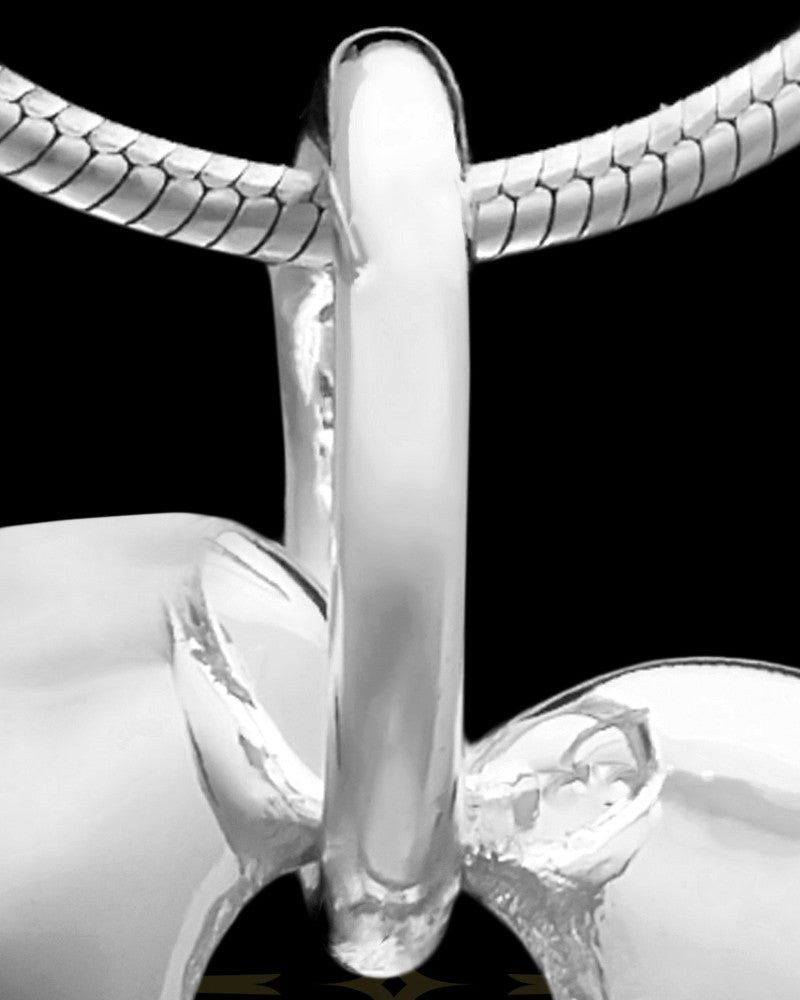 Sterling Silver Stylish Heart Permanently Sealed Waterproof Jewelry