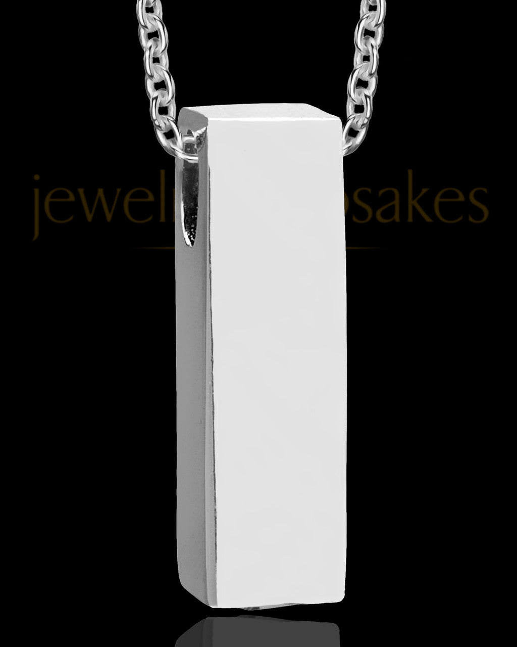 Silver Men's Classy Cylinder Cremation Pendant