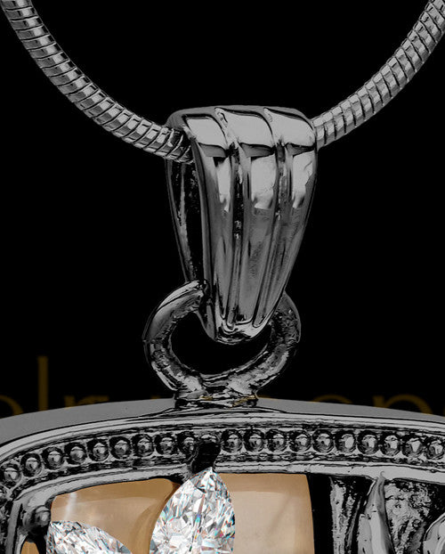 Black Clear Spring Garden Memorial Charm
