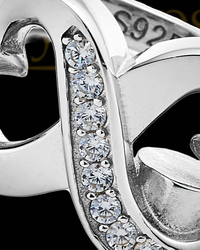 Ladies Sterling Binding Love Ring Keepsake Jewelry