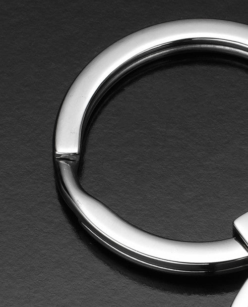 Stainless Oval Photo Engraved Cremation Keychain
