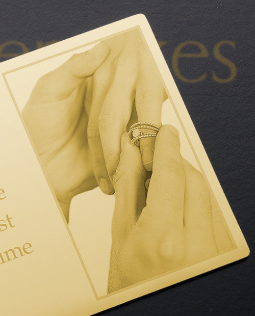 Gold Reflections Wallet Card
