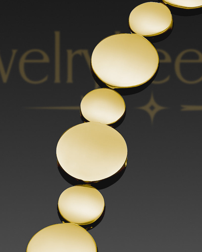 Polished Gold Shining Light Cremation Bracelet