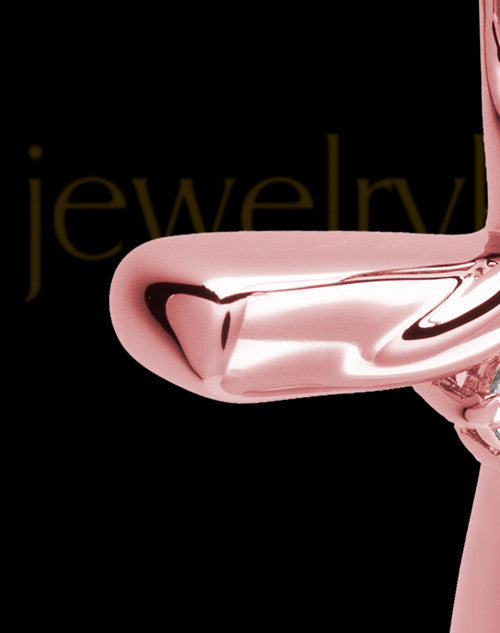 14K Rose Gold Elegant Cross Cremation Pendant