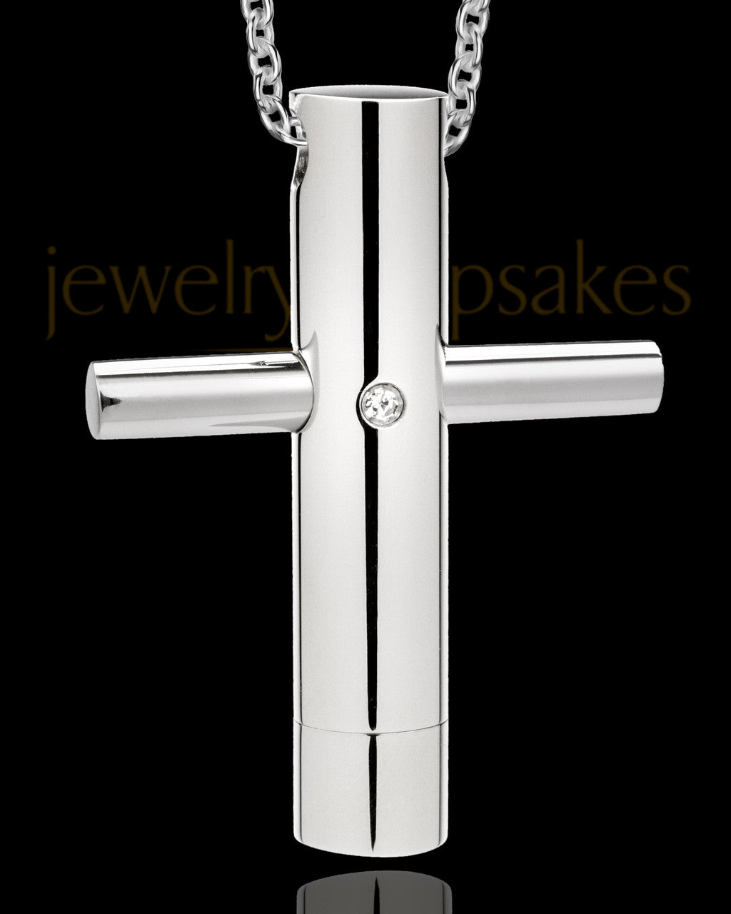 Men's Honorable Cross Stainless Urn Pendant