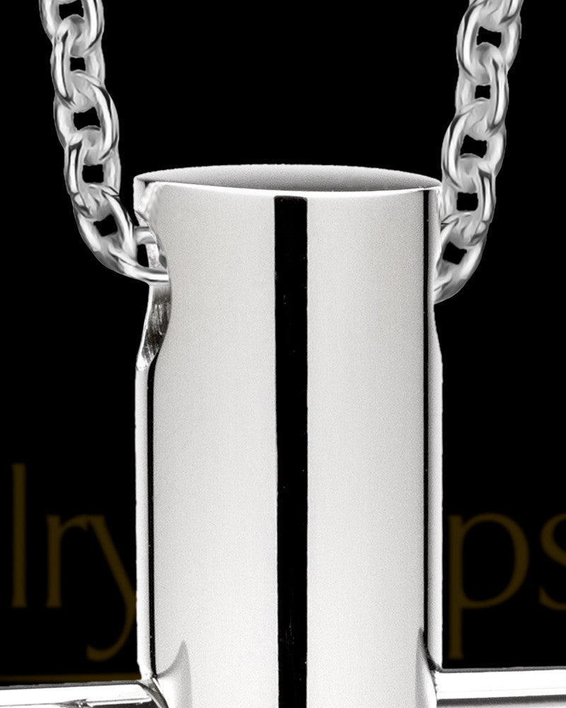 Men's Honorable Cross Stainless Urn Pendant