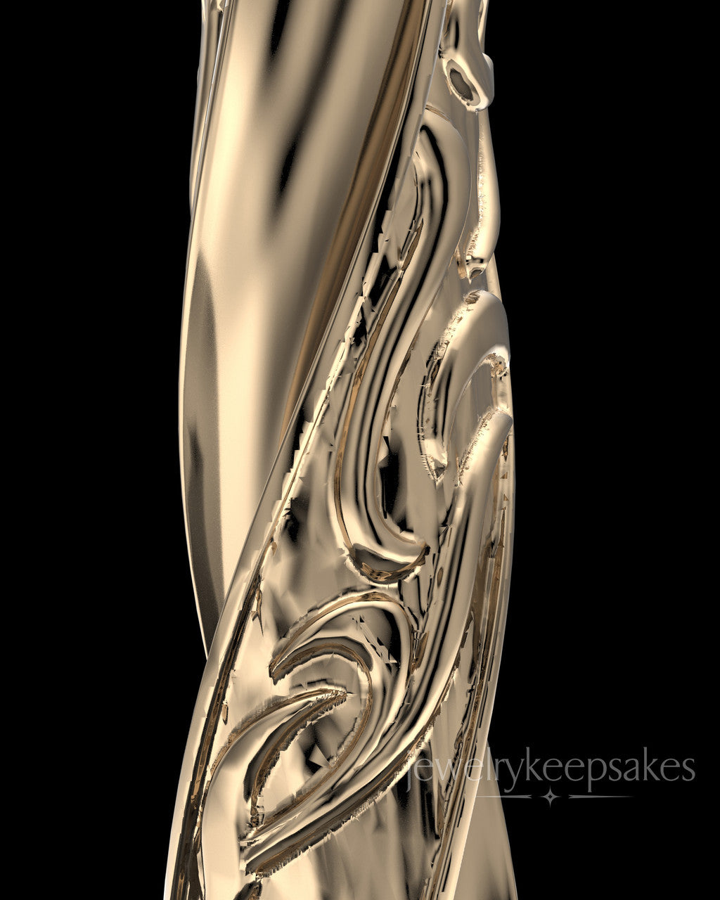 Solid 14k Gold Turned Cylinder Permanently Sealed Waterproof Cremation Jewelry