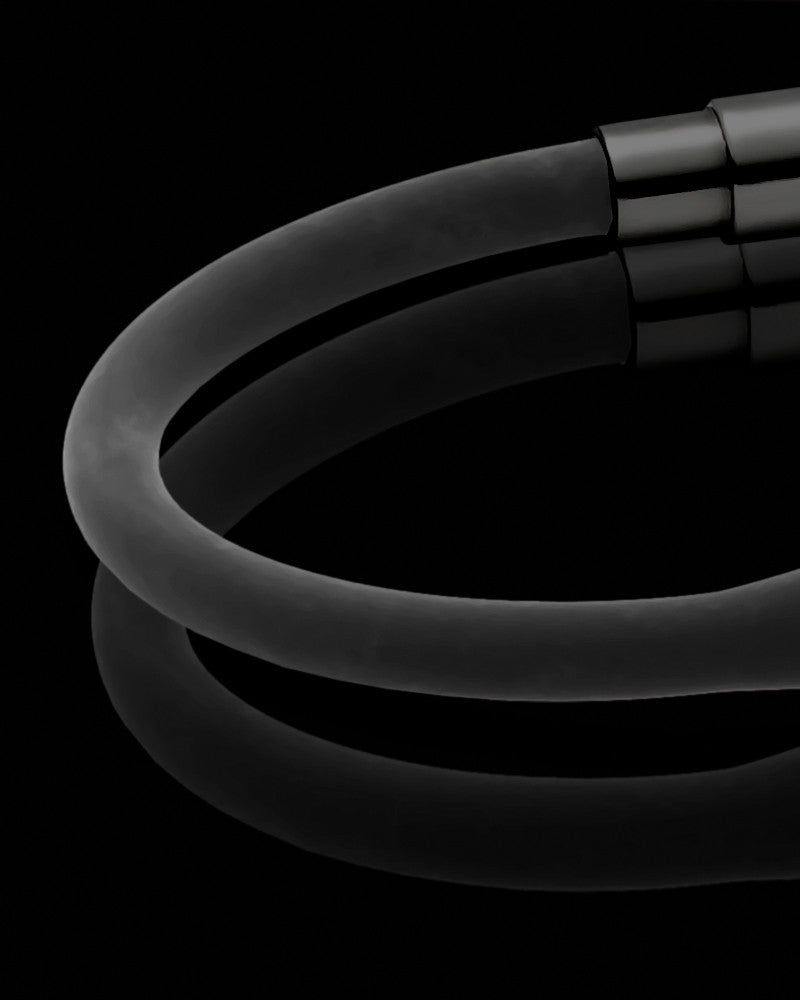 Black Plated over Stainless Gentle Bracelet Keepsake Jewelry