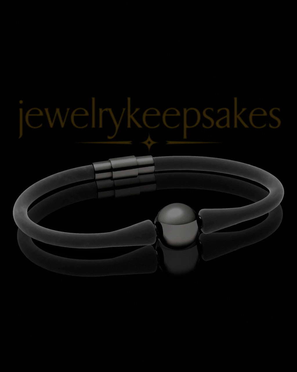 Black Plated over Stainless Gentle Bracelet Keepsake Jewelry